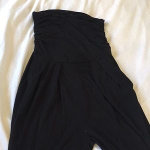 Tube top jump suit